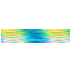 Wave Rainbow Bright Texture Small Flano Scarf by BangZart