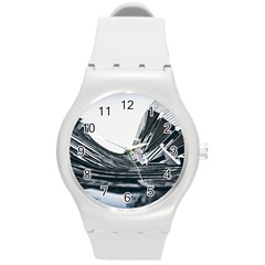 Architecture Modern Skyscraper Round Plastic Sport Watch (m) by BangZart