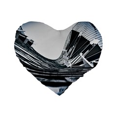 Architecture Modern Skyscraper Standard 16  Premium Heart Shape Cushions by BangZart