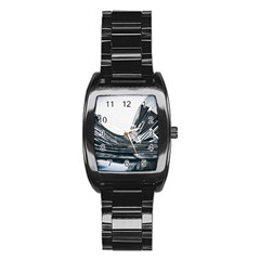 Architecture Modern Skyscraper Stainless Steel Barrel Watch by BangZart