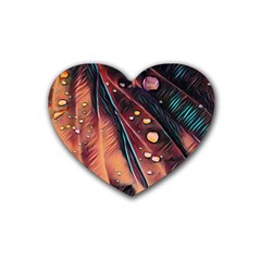 Abstract Wallpaper Images Rubber Coaster (heart)  by BangZart