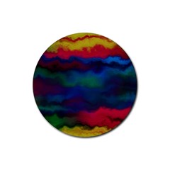 Watercolour Color Background Rubber Coaster (round)  by BangZart