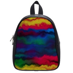 Watercolour Color Background School Bag (small) by BangZart