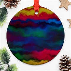 Watercolour Color Background Ornament (round) by BangZart