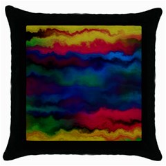 Watercolour Color Background Throw Pillow Case (black) by BangZart