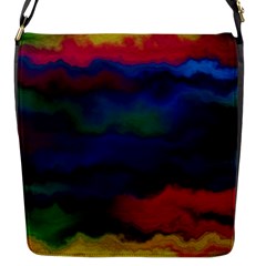 Watercolour Color Background Flap Messenger Bag (s) by BangZart