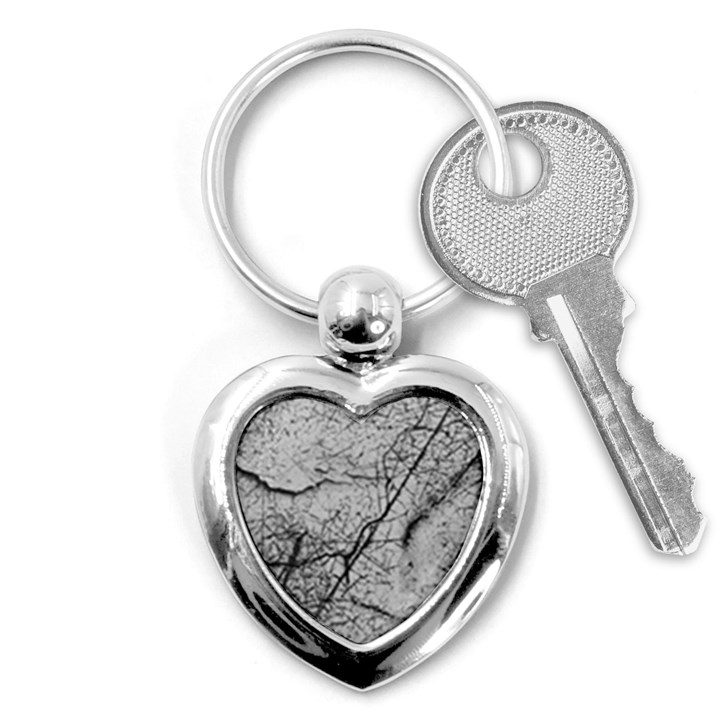 Abstract Background Texture Grey Key Chains (Heart) 