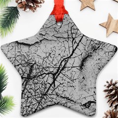 Abstract Background Texture Grey Star Ornament (two Sides) by BangZart