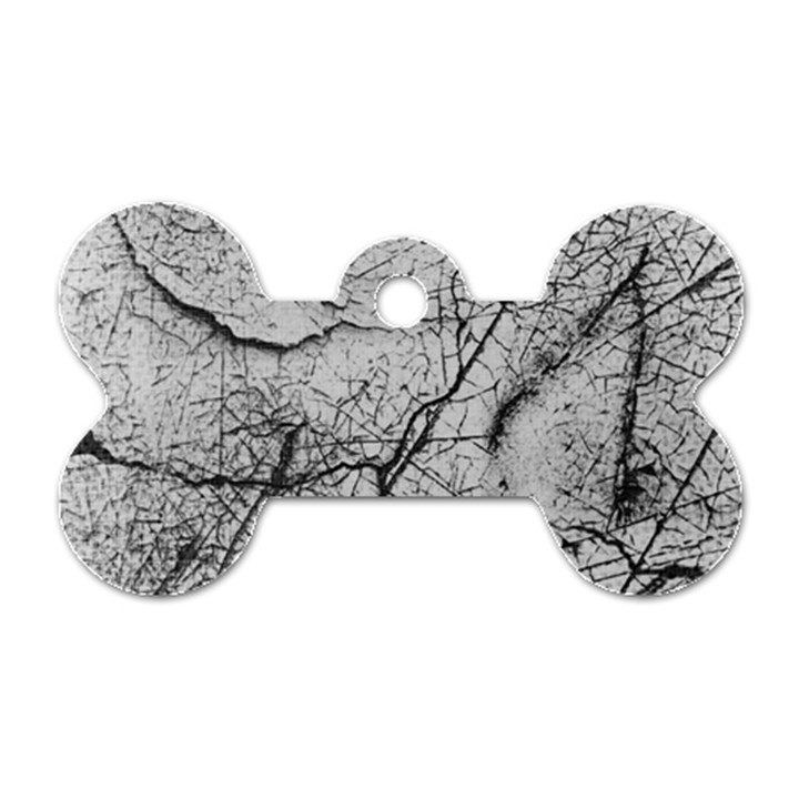 Abstract Background Texture Grey Dog Tag Bone (One Side)