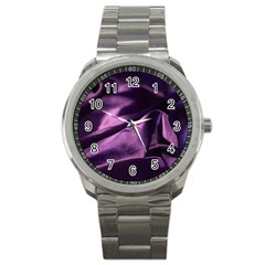 Shiny Purple Silk Royalty Sport Metal Watch by BangZart