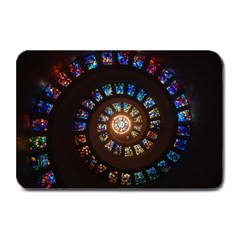 Stained Glass Spiral Circle Pattern Plate Mats by BangZart