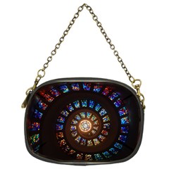 Stained Glass Spiral Circle Pattern Chain Purses (one Side)  by BangZart