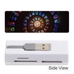 Stained Glass Spiral Circle Pattern Memory Card Reader (stick)  by BangZart