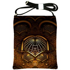 Fractal 3d Render Design Backdrop Shoulder Sling Bags by BangZart