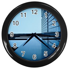 Architecture Modern Building Facade Wall Clocks (black) by BangZart