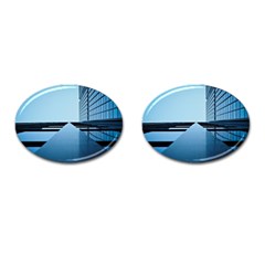 Architecture Modern Building Facade Cufflinks (oval) by BangZart