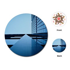 Architecture Modern Building Facade Playing Cards (round)  by BangZart