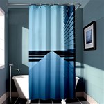 Architecture Modern Building Facade Shower Curtain 36  x 72  (Stall)  Curtain(36 X72 ) - 33.26 x66.24  Curtain(36 X72 )