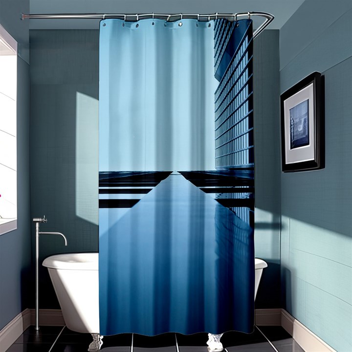 Architecture Modern Building Facade Shower Curtain 36  x 72  (Stall) 