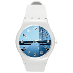 Architecture Modern Building Facade Round Plastic Sport Watch (m) by BangZart