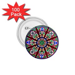 Church Window Window Rosette 1 75  Buttons (100 Pack)  by BangZart