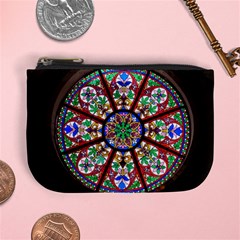 Church Window Window Rosette Mini Coin Purses by BangZart