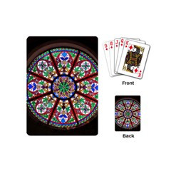 Church Window Window Rosette Playing Cards (mini)  by BangZart