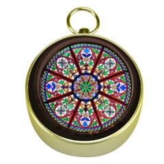 Church Window Window Rosette Gold Compasses by BangZart