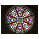 Church Window Window Rosette Double Sided Flano Blanket (Medium)  60 x50  Blanket Back