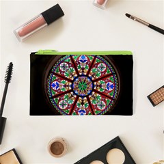 Church Window Window Rosette Cosmetic Bag (xs) by BangZart