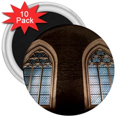 Church Window Church 3  Magnets (10 Pack)  by BangZart