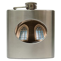 Church Window Church Hip Flask (6 Oz) by BangZart