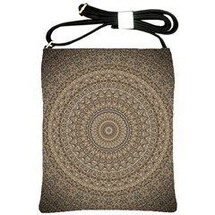 Background Mandala Shoulder Sling Bags by BangZart