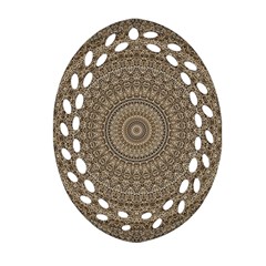 Background Mandala Oval Filigree Ornament (two Sides) by BangZart