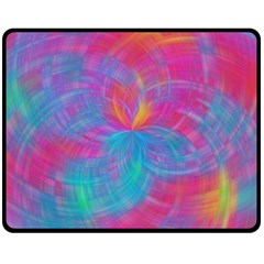 Abstract Fantastic Fractal Gradient Double Sided Fleece Blanket (medium)  by BangZart