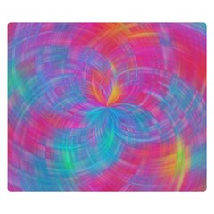 Abstract Fantastic Fractal Gradient Double Sided Flano Blanket (small)  by BangZart