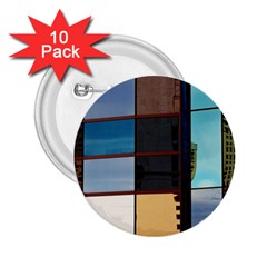 Glass Facade Colorful Architecture 2 25  Buttons (10 Pack)  by BangZart