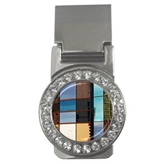 Glass Facade Colorful Architecture Money Clips (cz) 