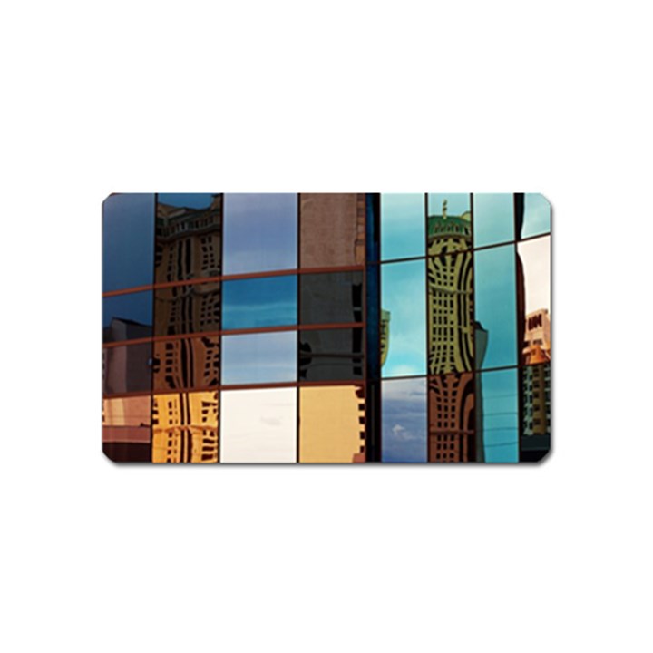 Glass Facade Colorful Architecture Magnet (Name Card)