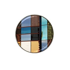 Glass Facade Colorful Architecture Hat Clip Ball Marker (4 Pack)