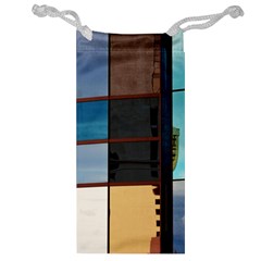 Glass Facade Colorful Architecture Jewelry Bag by BangZart