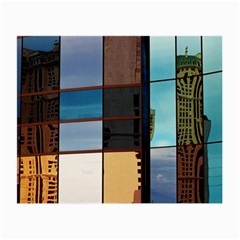 Glass Facade Colorful Architecture Small Glasses Cloth (2-side) by BangZart