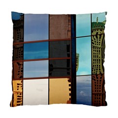 Glass Facade Colorful Architecture Standard Cushion Case (one Side) by BangZart