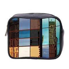 Glass Facade Colorful Architecture Mini Toiletries Bag 2-side by BangZart