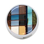 Glass Facade Colorful Architecture 4-Port USB Hub (Two Sides)  Front