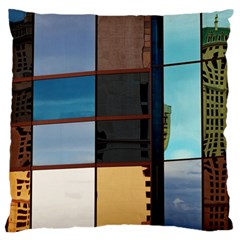 Glass Facade Colorful Architecture Large Cushion Case (two Sides) by BangZart