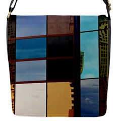 Glass Facade Colorful Architecture Flap Messenger Bag (s) by BangZart