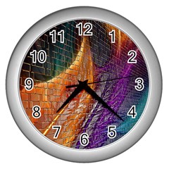 Graphics Imagination The Background Wall Clocks (silver)  by BangZart