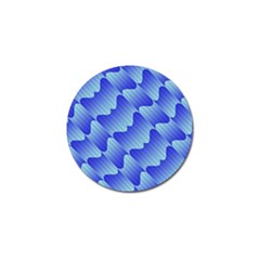 Gradient Blue Pinstripes Lines Golf Ball Marker (10 Pack) by BangZart