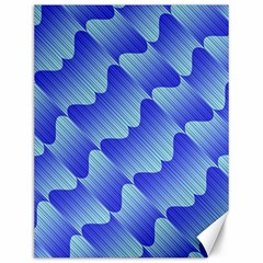 Gradient Blue Pinstripes Lines Canvas 12  X 16   by BangZart